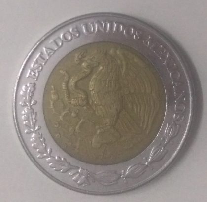 MEXICO 5 DOLLAR 2000(used) - Image 2