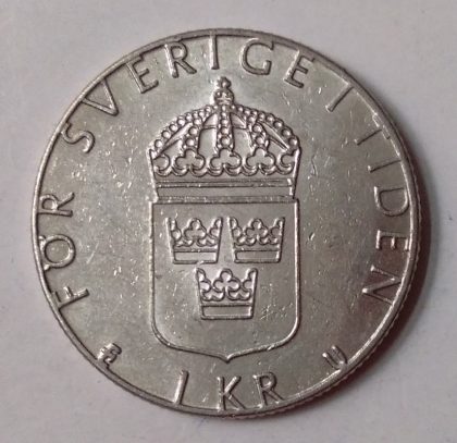 SWEDEN 1 KRONA 1982(used) - Image 2