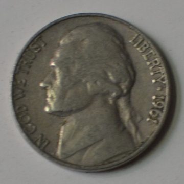 U.S.A. 5- CENT 1961(used)