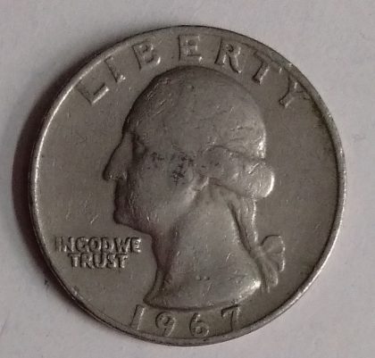 U.S.A. _QUARTER DOLLAR 1967(used)