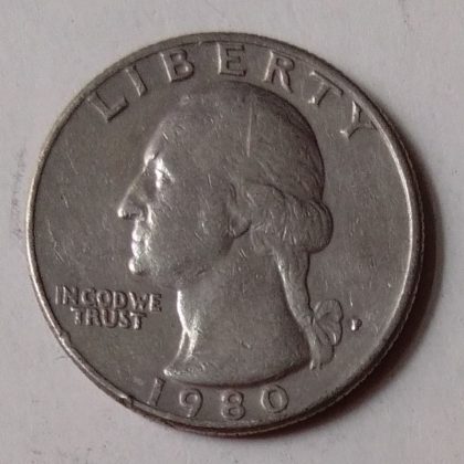 U.S.A. _QUARTER DOLLAR 1980(used)