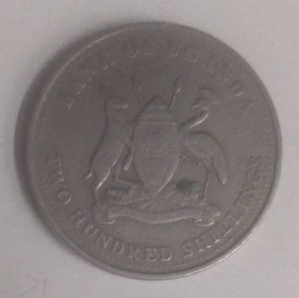 UGANDA 200 SHILLING 1998(used) - Image 2