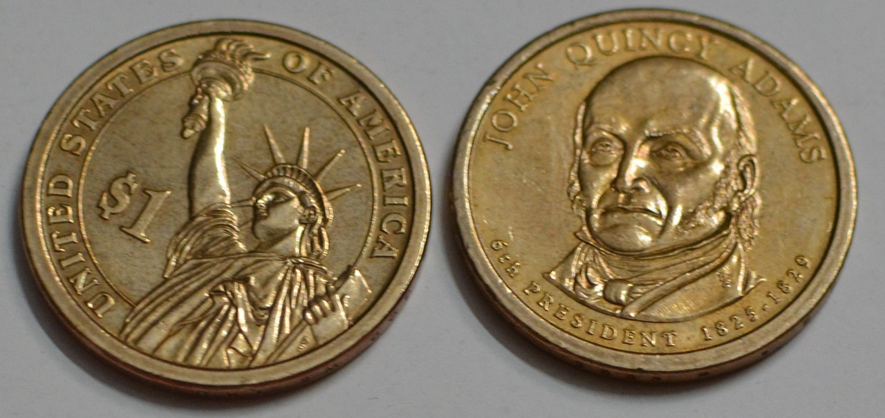 United States 6th President One Dollar John Quincy Adams 1825