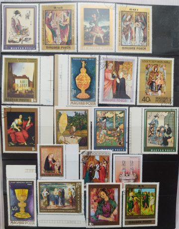 Hungary Paintings used stamps (19 stamps)