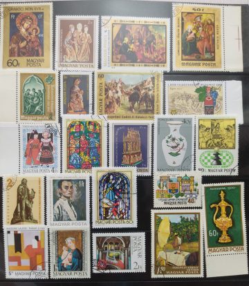 Hungary Paintings used stamps (22 stamps)