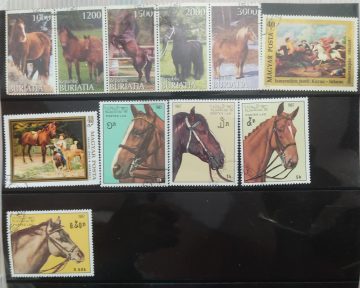 Hourse used stamps (11 stamps)