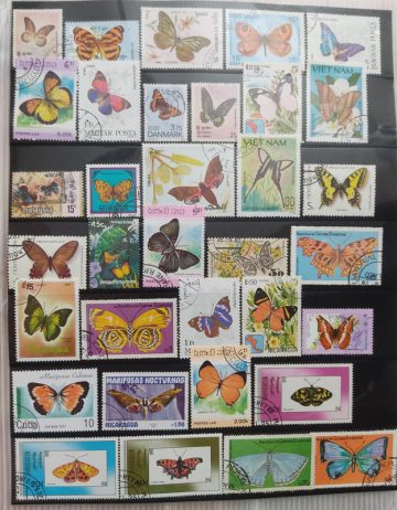 Butterflies Used Stamps 34 Stamps