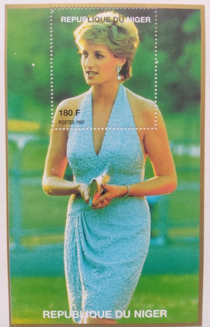 Miniature Sheet of Princess Diana Republique Du Niger