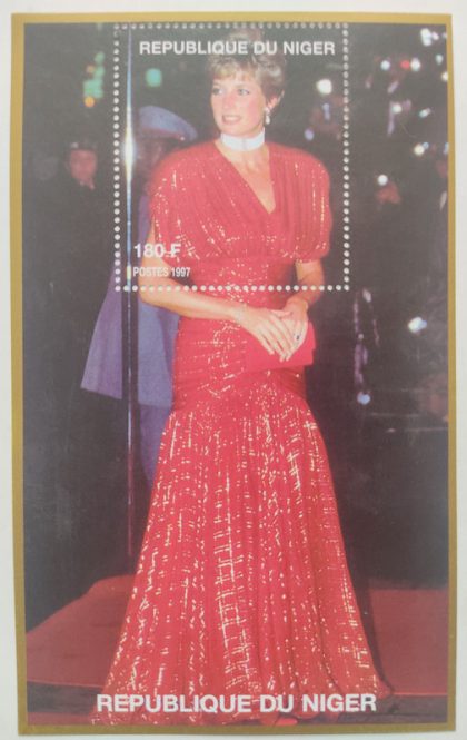 Miniature Sheet of Princess Diana Republique Du Niger