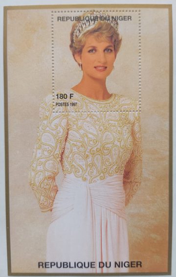 Miniature Sheet Of Princess Diana Republique Du Niger