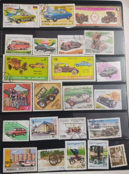 Motor vehicle used stamps (23 stamps)