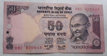 50 Rupees Governor Dr. Y. V. Reddy – Inset A (2003–2004) – 2