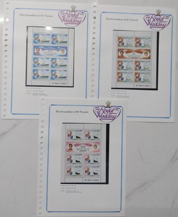 Royal Wedding - The Grenadines of St Vincent (set of 3)