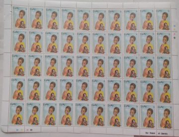 Zaire children  - FULL SHEET 50 STAMPS
