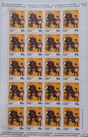 Zaire Music - FULL SHEET 20 STAMPS