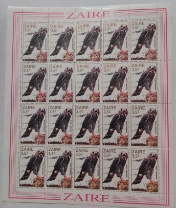 Zaire Buse Unibande - FULL SHEET 20 STAMPS