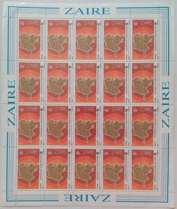 Zaire Nairobi Conference De Plenipotentiaires - FULL SHEET 20 STAMPS