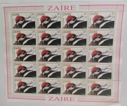Zaire pic de bennet - FULL SHEET 20 STAMPS
