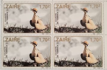 Zaire Courvite De Temminck - Block of 4