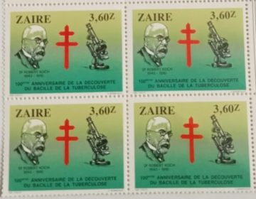 Zaire Dr.Robert Koch - Block of 4