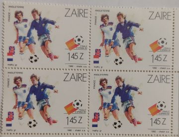 Zaire Football - Block of 4