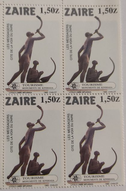 Zaire Tourism Monument De Kinshasa - Block of 4