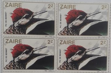 Zaire pic de bennet - Block of 4