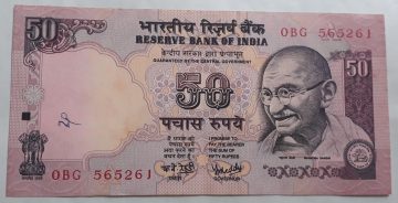 50 Rupees Governor Dr. Y. V. Reddy – Inset A (2003–2004) – 19