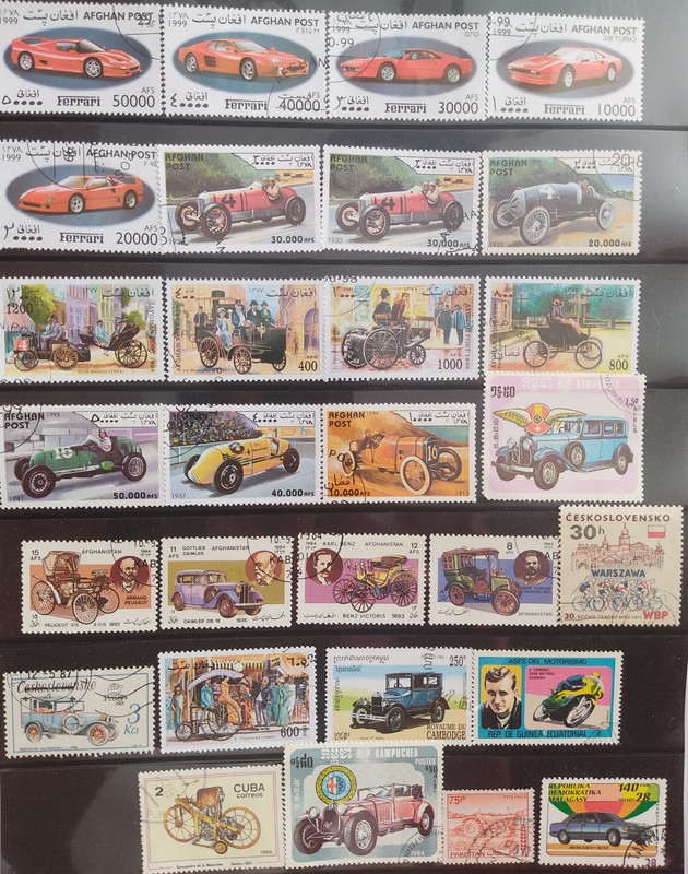 Motor vehicle used stamps (29 stamps) – Sams Shopping