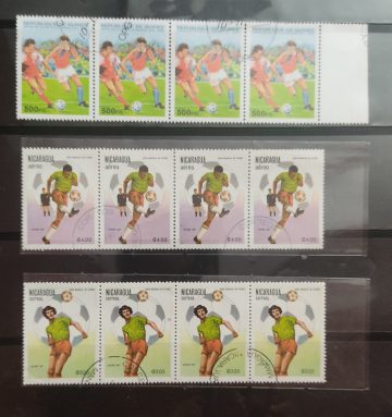 Sports used stamps (12 stamps) Horizonal Blk of  4 x 3