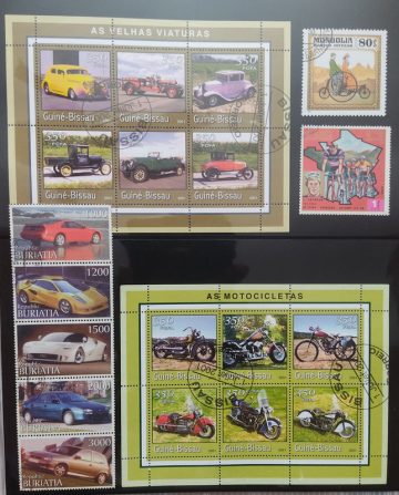 Motor vehicle used stamps (29 stamps)