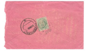 77 T. N. T. Thenappa Chettiar, Alagapuri – 27 March 1919 – Used Cover