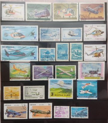 Flights Used Stamps (25 Stamps)
