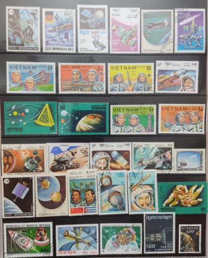 space used stamps (30 stamps)