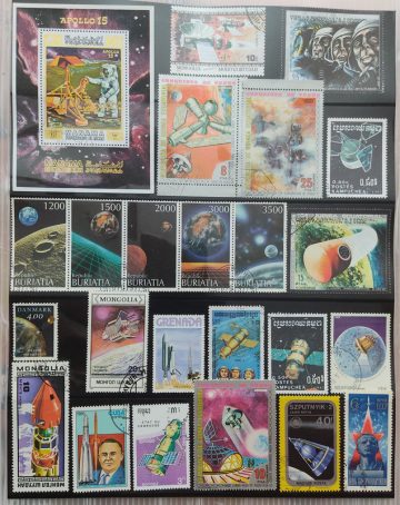 space used stamps (24 stamps)