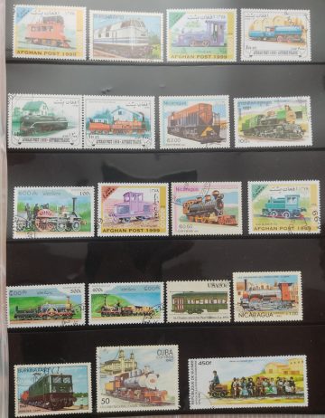 Railways used stamps (19 stamps)