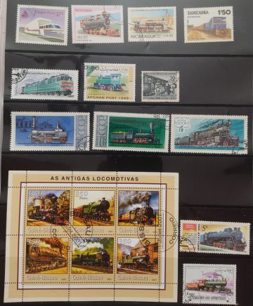 Railways used stamps (19 stamps)