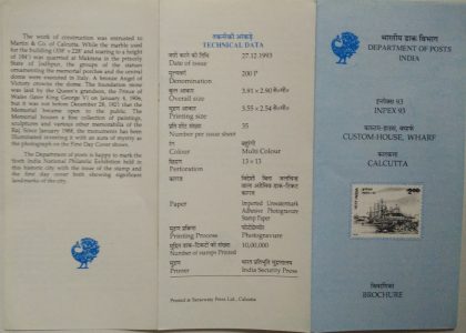 INPEX 93 Custom House - Wharf Calcutta  (BR)