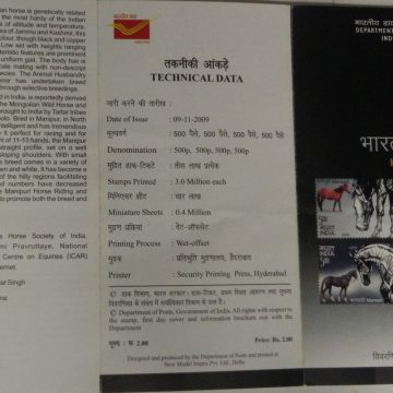 Indigenous Horses of India Thematic Manipuri   (BR)