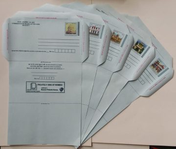Commemorative Inland Letter card Heritage Buildings Delhi, Patna, Shimla, Kolkata, Mumbai set of 5 Letter cards