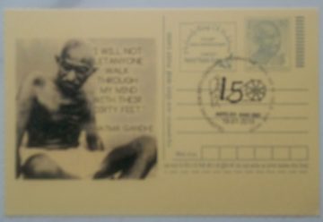Gandhi Postcard Andpex 1