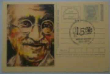 Gandhi Postcard Andpex 1