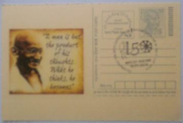 Gandhi Postcard Andpex 1