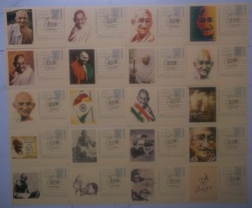 Gandhi Postcard Andpex 1 Set Of 20