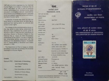 50th Anniv. Of Universal Declaration of Human Right   (SBR)