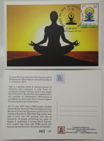 International Day of Yoga   Maxim Card
