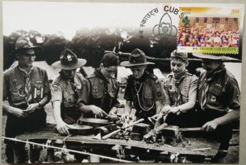 Cub Scouts Birthday Greeting Maxim Card