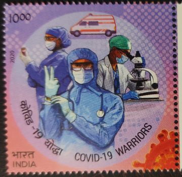 Salute to covid-19 warriors Testing unit - MNH Stamp