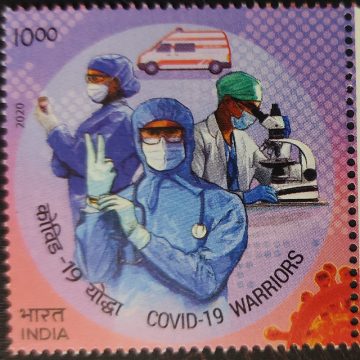 Salute to covid-19 warriors Testing unit - MNH Stamp