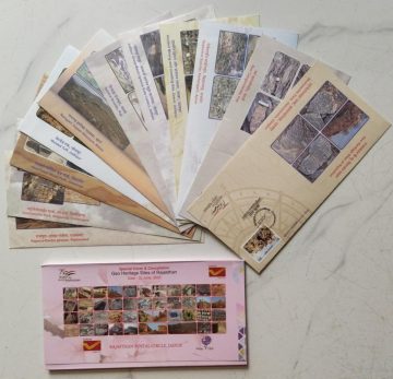 Geo Heritage Sites of Rajasthan (Set of 11) (Special Cover)